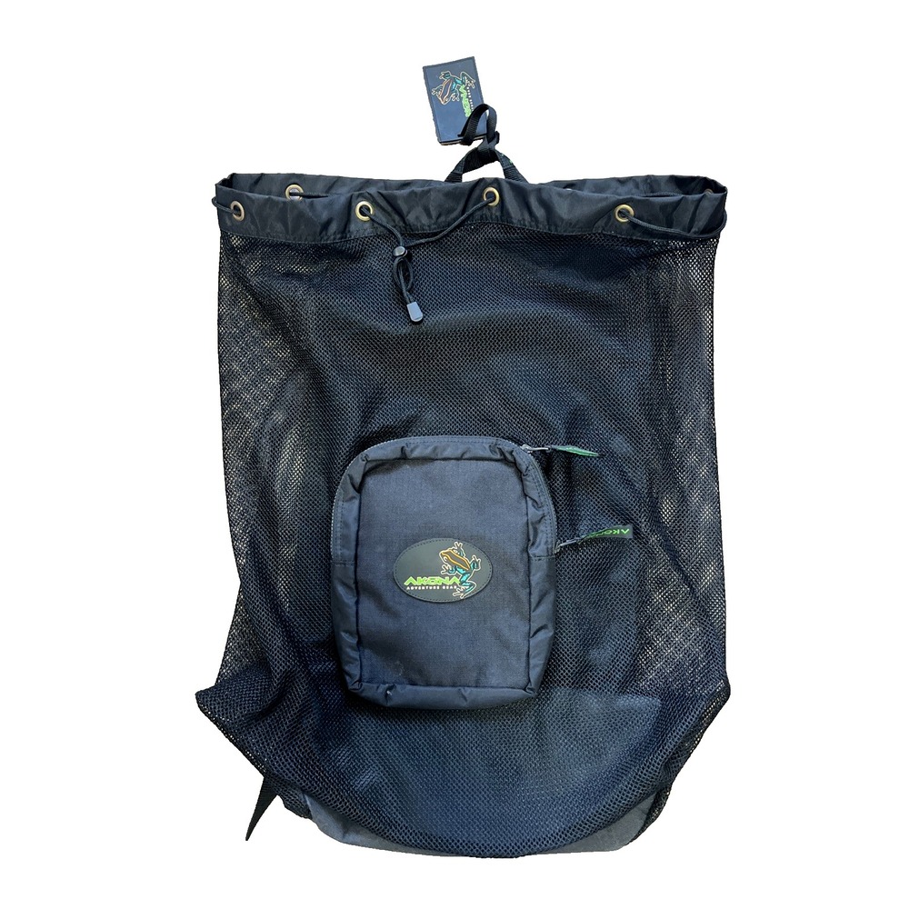 Akona Adventure Gear Backpack Scuba Bag Heavy Duty Mesh Black Large